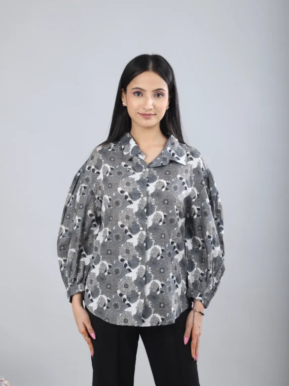 Printed Cotton Women Shirt