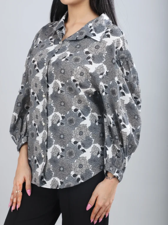 Printed Cotton Women Shirt