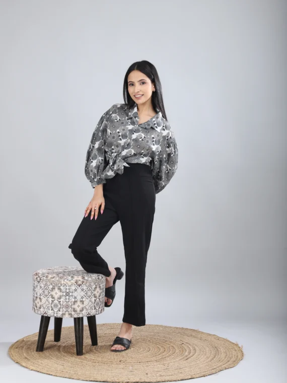 Printed Cotton Women Shirt