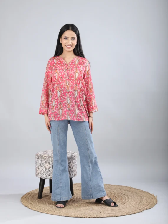 Cotton Printed Tunic For Women