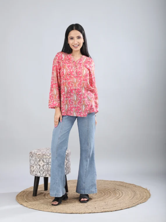 Cotton Printed Tunic For Women