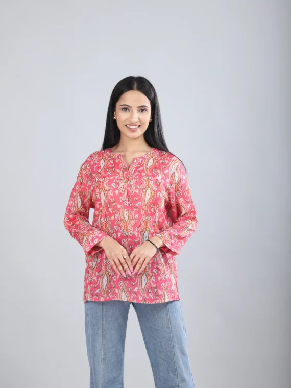 Cotton Printed Tunic For Women
