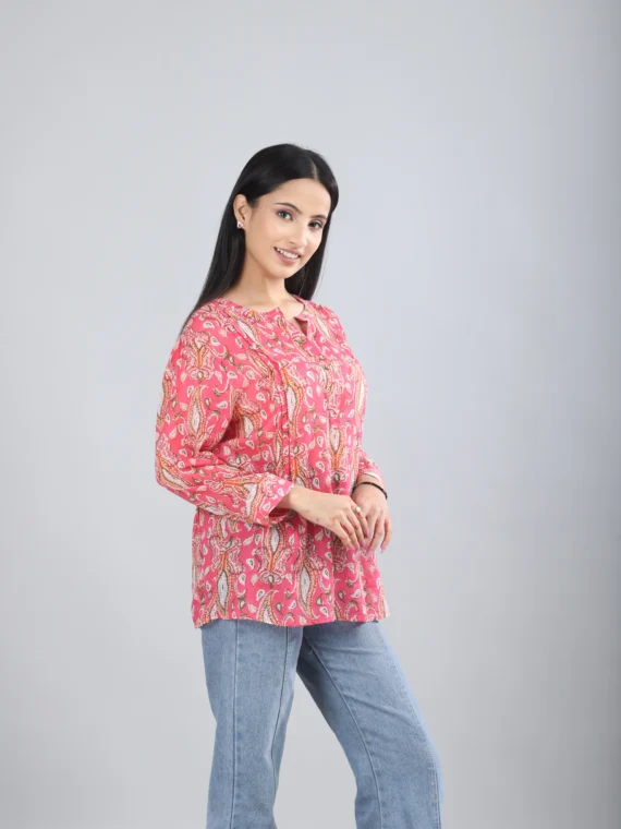 Cotton Printed Tunic For Women